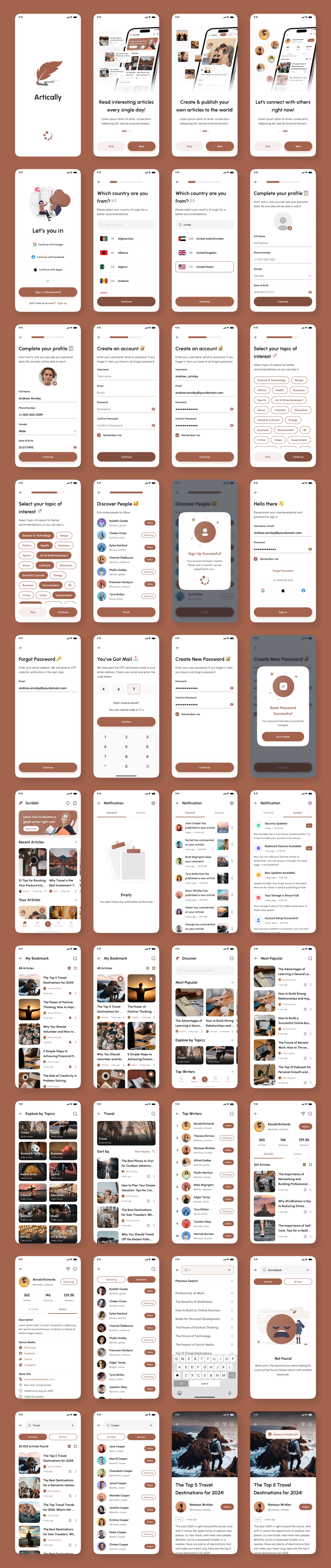 Artically - Article & Blog App React Native Expo Ui Kit -2