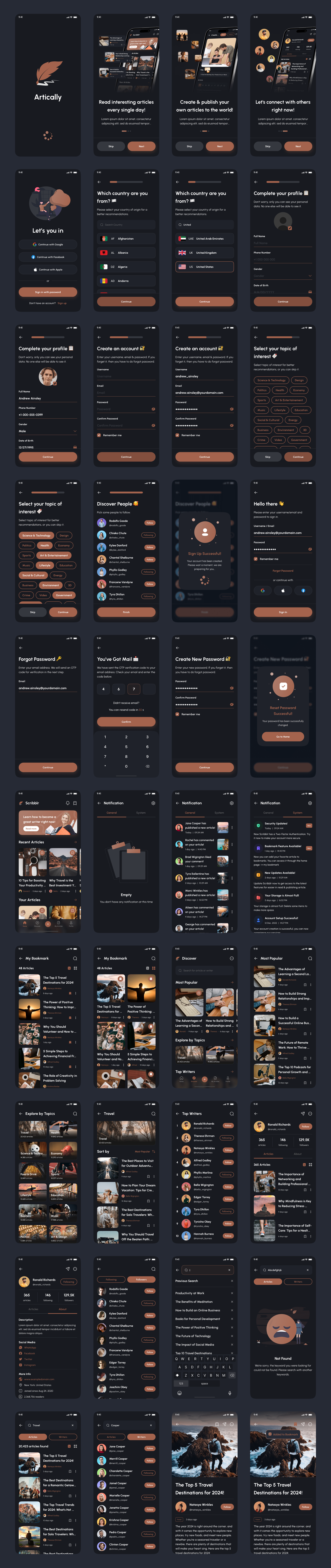 Artically - Article & Blog App React Native Expo Ui Kit -4