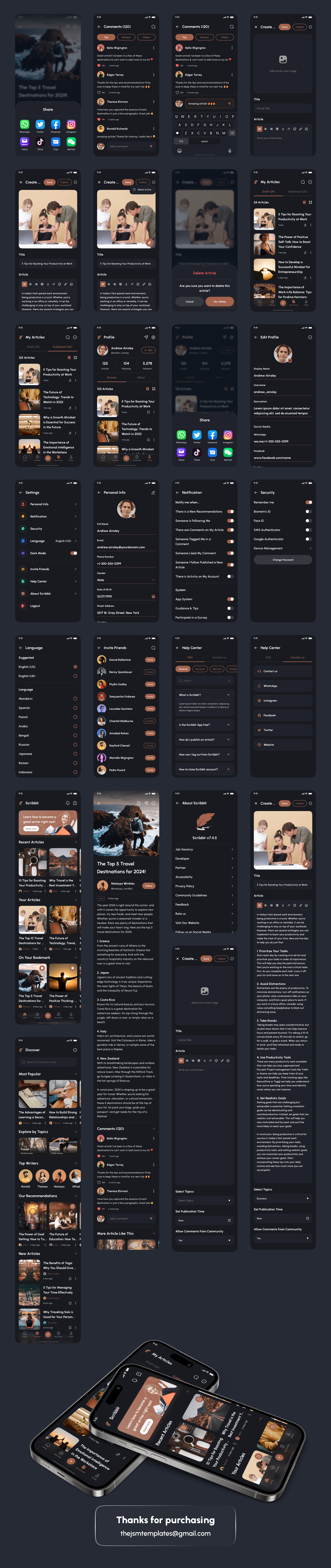 Artically - Article & Blog App React Native Expo Ui Kit -5
