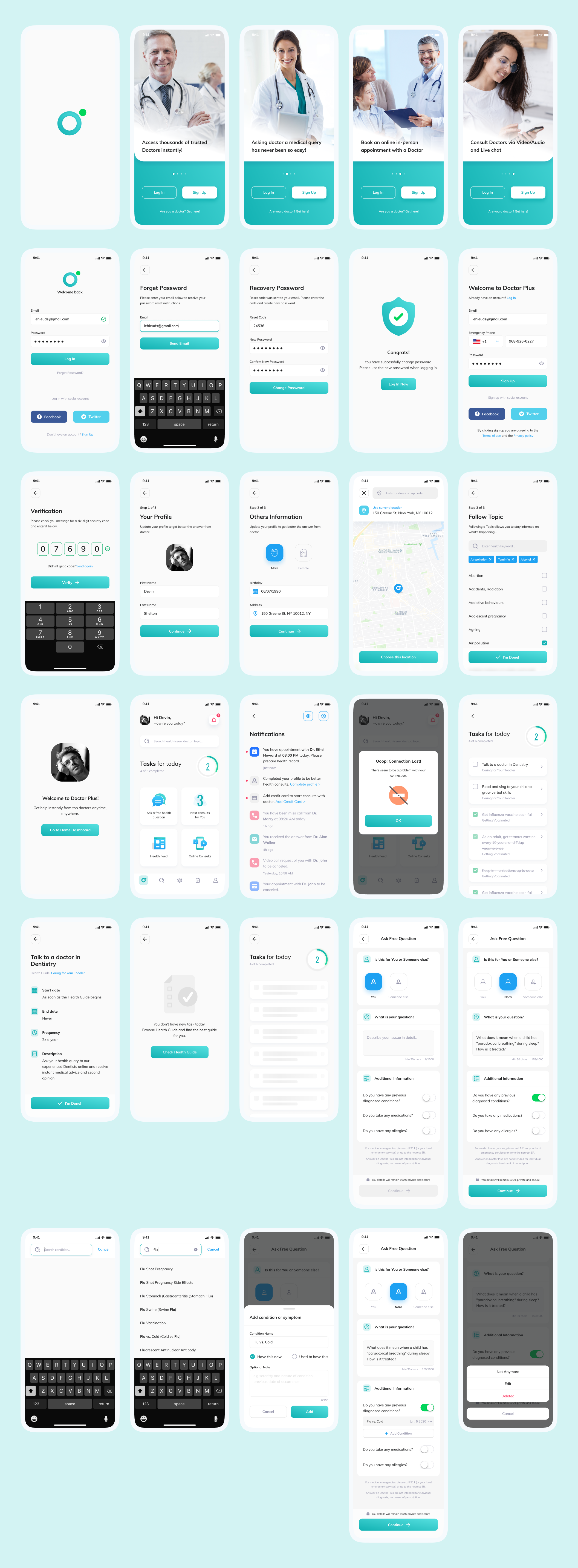 Docto - For Patient App React Native CLI Ui Kit - 2
