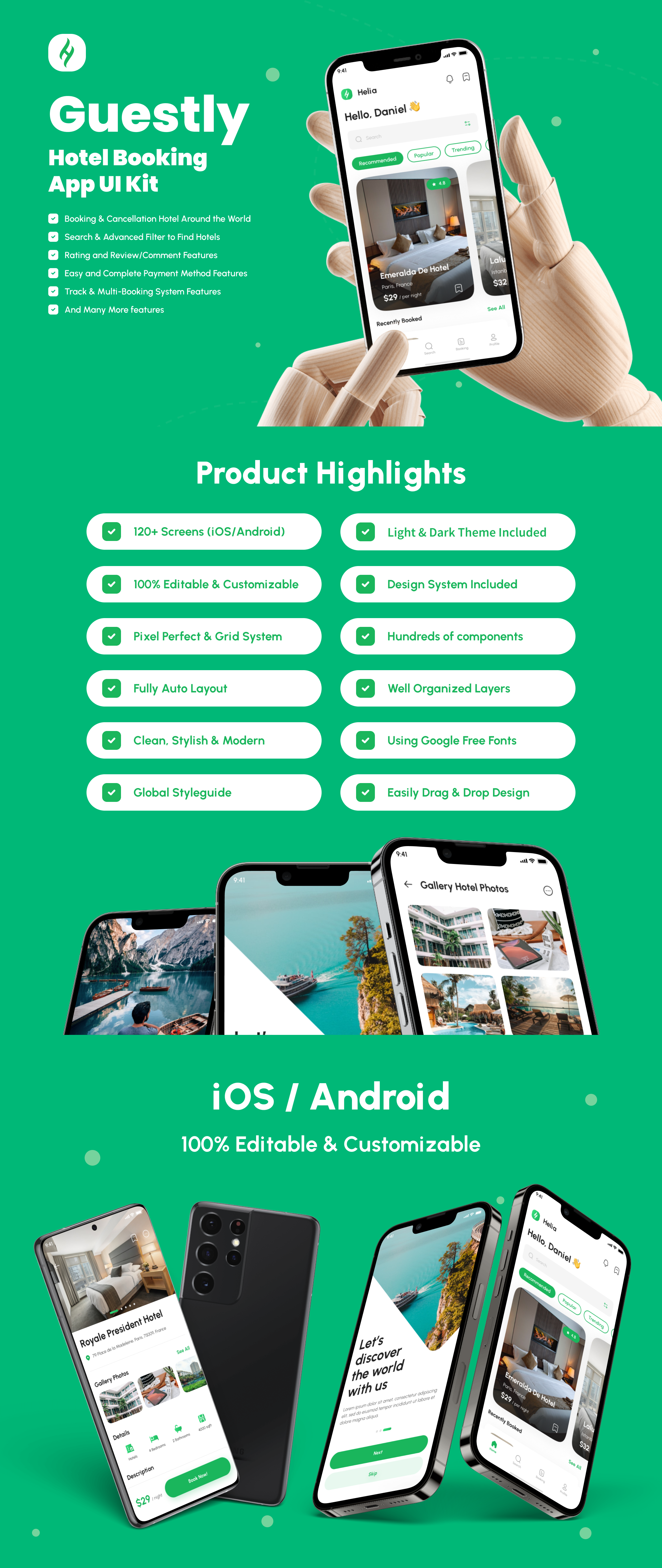 Guestly - Hotel Booking App React Native Expo Ui Kit - 1